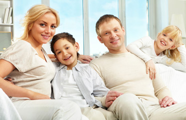 Obraz premium Friendly family