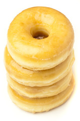 sugar donuts isolated on a white background