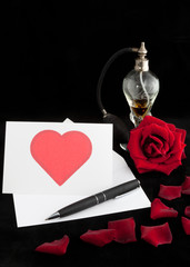 Perfumed valentine's day letter