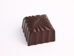 chocolate candy isolated on white background