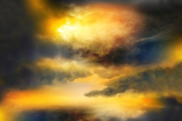 Obraz premium Dramatic clouds