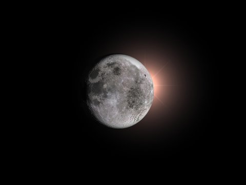 Total eclipse of the moon