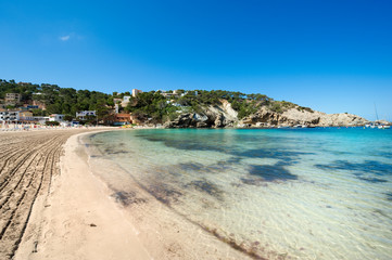 The beautiful coast of Ibiza