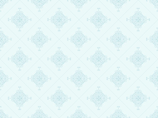 Blue seamless wallpaper pattern