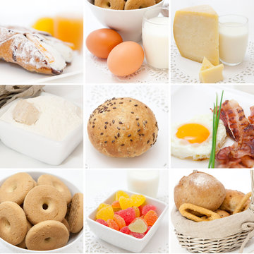breakfast collage