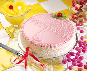 Pink Coconut Cake