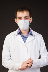 quarantine, doctor in a mask