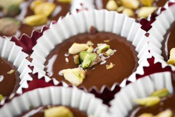 Chocolate with pistacios