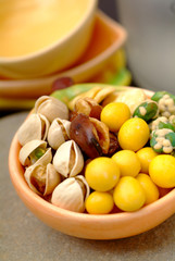Assortment of asian nuts