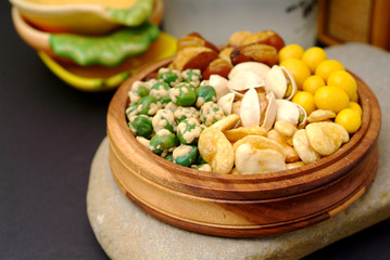 Assortment of asian nuts
