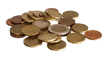 various euro coins
