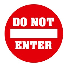 Do not enter