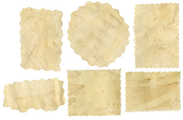 pieces of old paper