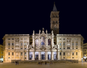 Fototapeta na wymiar Bazylika Santa Maria Maggiore, Rzym