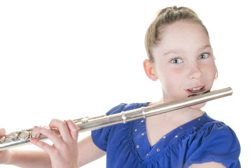girl playing flute © Cheryl Casey