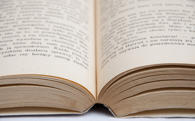 Fototapeta premium open old book