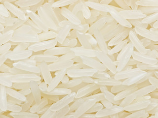 raw polished white rice