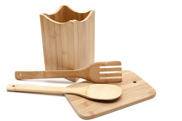 Kochl&ouml;ffel und Holzgabel