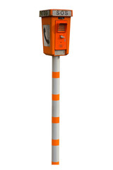 Notrufsäule (freisteller)