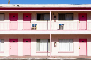 motel in Las Vegas, Nevada, USA - obrazy, fototapety, plakaty