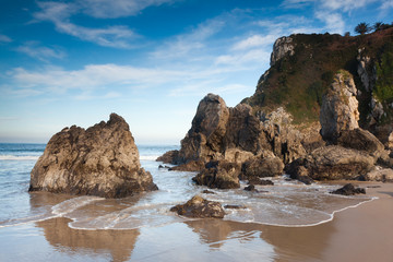 Playa de Pechon, Cantabria, España