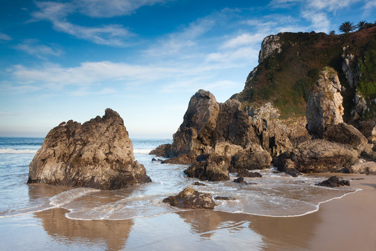 Playa de Pechon, Cantabria, Espa&ntilde;a