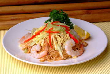 Chinese fried glass noodles
