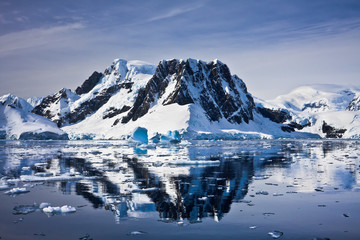 Beautiful snow-capped mountains