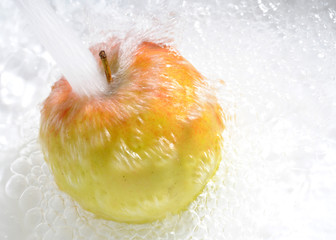 wet apple