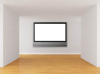 Room with lcd tv