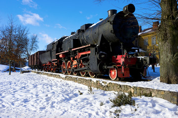 Naklejka premium Old Locomotive