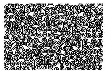 estampado espirales monocromo