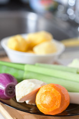 Vegetables on a plate