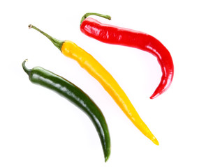 Chili pepper isolated on white background