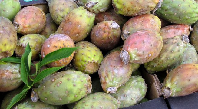 Figues de barbarie au march&eacute;
