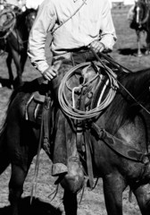 Real Cowboys Riding (black and white)