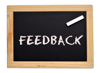 Obraz premium Tafel Schild // Concep Business // Feedback