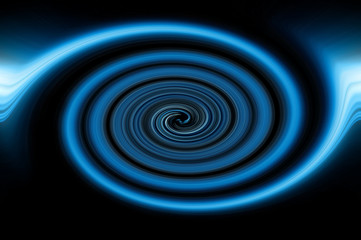 Abstract blue swirl