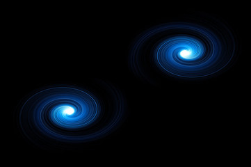 Celestial blue swirls