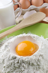 Egg and flour