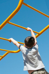 boy on monkey bars © Cheryl Casey