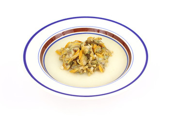 Small clams on plate