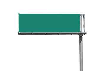 Blank Freeway Sign