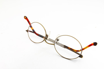Eye glasses isolated on white background