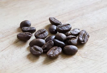Deurstickers grains of coffee © Perytskyy
