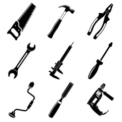 Vector icons of tool