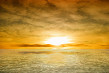 Fototapeta premium Sunset over the sea