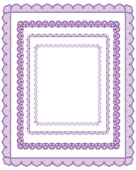 square lace frame