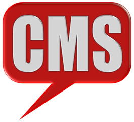 Sprechblase rot CMS