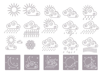 Fototapeta premium 20 weather icons